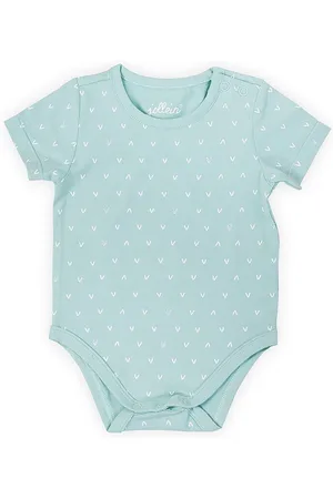 Jollein Romper korte mouw 74/80 Hearts soft green