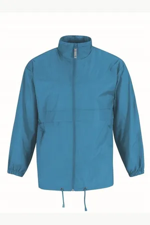 B and C Heren buitenkleding - Sirocco windjas in het aquablauw - volwassenen S (48) aqua