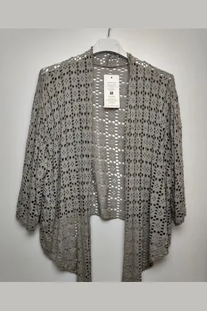 Merkloos Dames vest Vera zandkleur bolero one size M-XXL