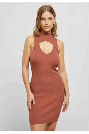 Urban classics Cut Out Sleeveless Bodycon jurk - 4XL