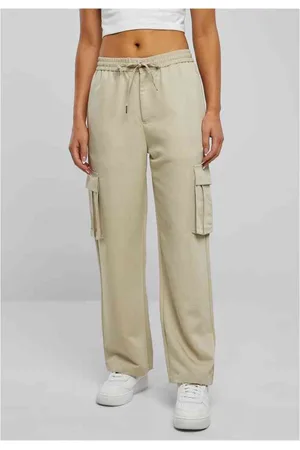 Urban classics Viscose Straight Leg Cargobroek - S