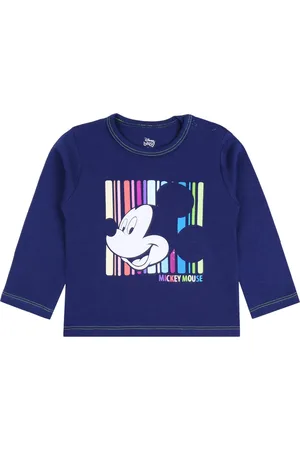 Disney Marineblauwe babyblouse met kleurrijke Mickey Mouse -print