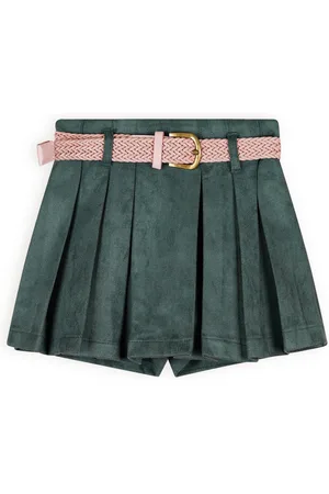 NoNo Meisjes broek / rok suede met riem - Sella - Bushy