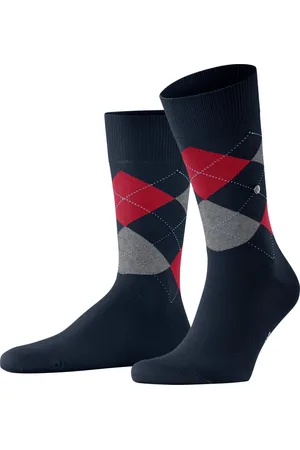 Burlington King one-size duurzaam biologisch katoen sokken heren blauw