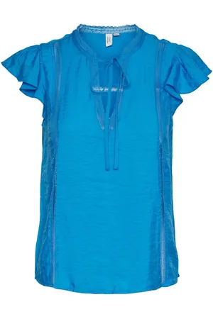 VERO MODA Katinka S/L Top Wvn Ibiza Blue XS