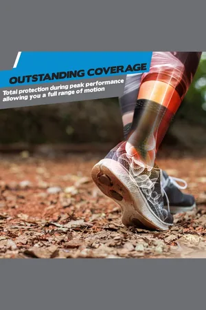 Merkloos Enkelbandage 2 stuks - steun bij gewrichtsschade - herstel van blessures - plantaire fasciitis voetsokken - ondersteuning - Zwart M