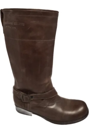 G-Star VOYAGE-DRKBROWN -LEATHER LAARS-SIZE 38