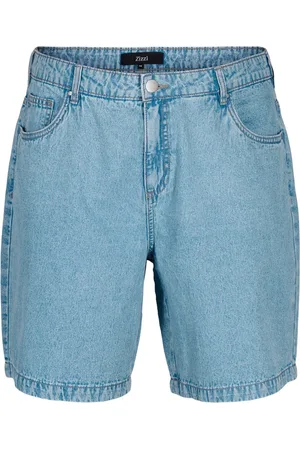 Zizzi JEVA, SHORTS Dames Jeans - Light Blue