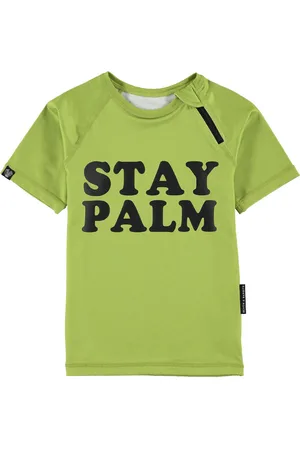 Beach & Bandits UV-zwemshirt voor kinderen - UPF50+ - Korte mouw - Stay Palm - - maat 140-146cm