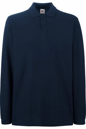 Fruit Of The Loom Heren Premium Poloshirt Met Lange Mouwen