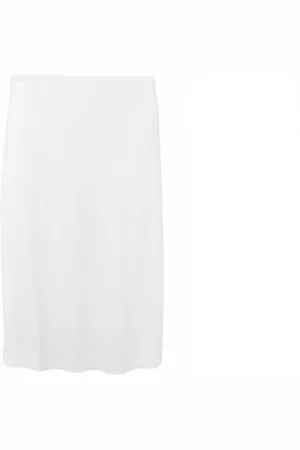 Merkloos Dames lange onderrok 3/4 70CM met een zijsplit L/XL ( 40-42)