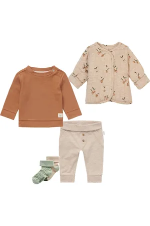 Noppies Kledingset - 5delig - Gevoerde Jas Jarell - Broek Jujube - shirt Joanna Chipmunk - 2paar sokjes