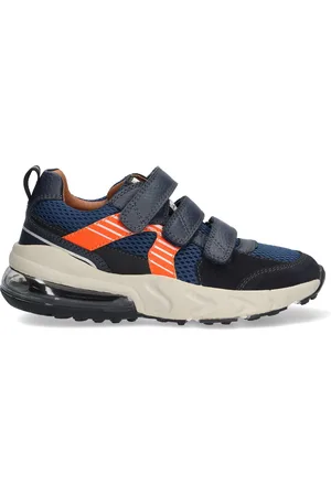 Braqeez 422965-520 Jongens Lage Sneakers - - Leer - Klittenband