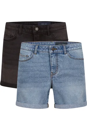 Noisy May Dames Short Broeken BeLucky 2er Pack regular/straight Fit Veelkleurig Volwassenen 2 Pack Korte Jeans Broeken
