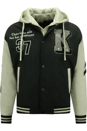 Enos Bomberjack Heren - Baseball Jacket - Heren Oversized College Jacket met Capuchon - 8630