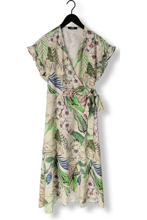 Jansen Amsterdam Wb566 Printed Wrap Long Dress Jurken Dames - Kleedje - Rok - Jurk -