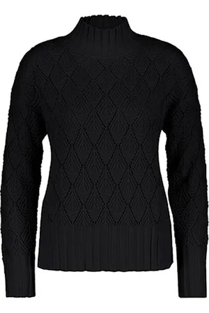 Red Button Trui SRB4069 Sweet ajour - Black