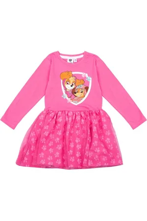 Paw Patrol Jurk - Lange Mouw -Tule - - Skye en Liberty