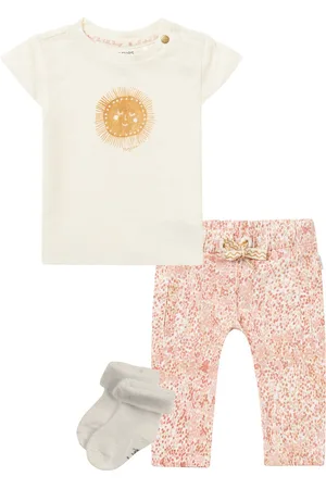 Noppies Kledingset - 3delig - Broek Navassa - Shirt Nicolett Pristine