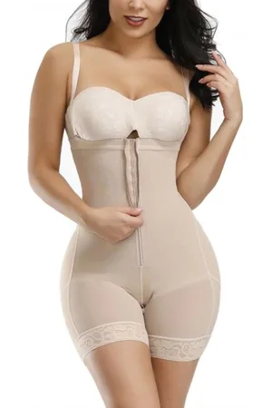 Merkloos Professionele Body Shaper – Afslank Body – Anti Cellulitis - Corrigerend Vrouwen Ondergoed – Afvallen - body shaper vrouwen - met haakjes - met rits - Corrigerende Body - Slim Body