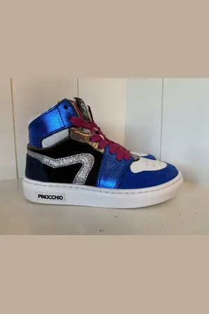 Pinocchio Sneaker blauw/fuschia maat 25