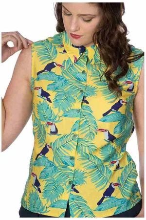 Dancing Days TOUCAN ALL OVER BLOUSE Blouse - L