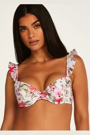 Hunkemöller Dames Badmode Voorgevormde beugel bikinitop Tropical - - maat C85