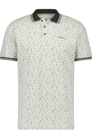 State of art Pique Polo Print Beige