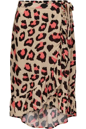 JDY STARR LIFE WRAP BELOW-KNEE SKIRT WVN Dames
