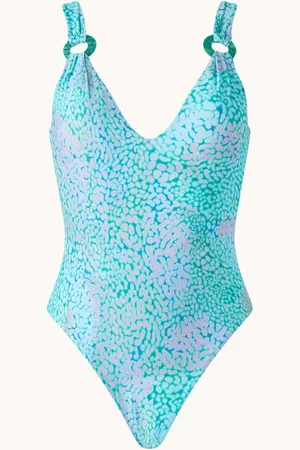 Seafolly SeaSkin badpak met print en uitneembare vulling