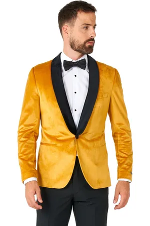 OppoSuits Deluxe Dinner Jacket - Gold - Heren Blazer - Colbert -