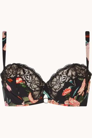 Aubade Sweet Folk balconette bh met bloemenprint en kant -