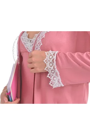 Merkloos Dames Katoen Pyjama | 4-delige set | Katoen nachtkleding | Katoen nachthemd | Elegant Katoen Ochtendjas | Cadeau voor dames | kleur: | maat: L