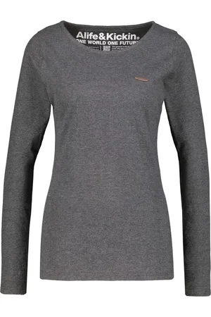 alife kickin Alife & Kickin Damen SinaAK A Longsleeve Moonless Melange-XS