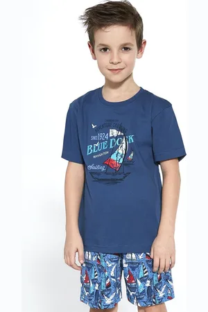 Cornette Katoenen Pyama Jongens | Korte Mouw Korte Broek | Pyjama Jongens | Shortama Jongens | Blue Dock 789/96 790/96 134/140