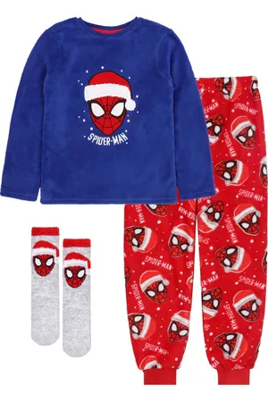 Marvel Spiderman MARVEL - Cadeauset: jongenspyjama + sokken, fleece, , rood / 98