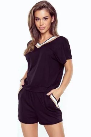 Eldar Hoogwaardig huispak- shortama van fijne viscose | viscose pyjama dames met korte mouwen en korte broek | Eliza | | maat: S- 3XL | XL