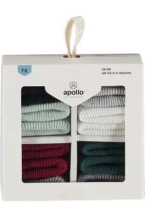 Apollo Baby Sokken - Giftbox - - 0/6 Maanden - Baby sokjes - Kraam cadeau - Baby cadeau