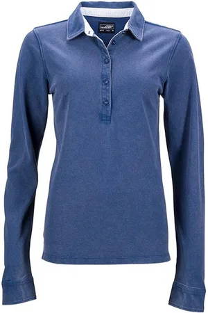 James & Nicholson James and Nicholson Dames/dames Polo met lange mouwen