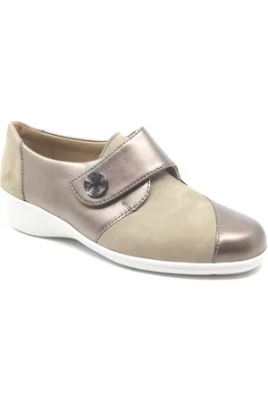 Solidus 26428 40506, kleurige dames klittenband schoenen met uitneembaar-voetbed