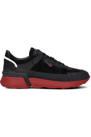 Jochie Benjamin Lage sneakers - Leren Sneaker - Jongens - Zwart