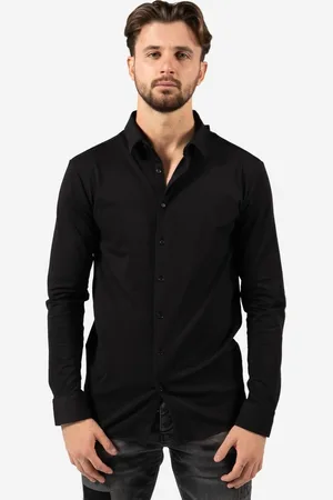 AB Lifestyle Slim-Fit Shirt | Jet Black - Heren