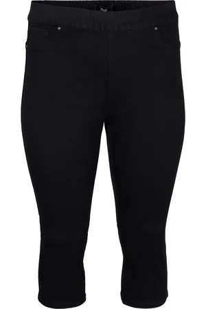 Zizzi JTALIA KNICKERS Dames Jeans - Black