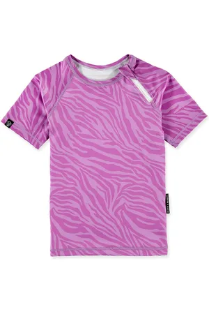 Beach & Bandits UV-zwemshirt voor kinderen - UPF50+ - Korte mouw - Purple Shade - - maat 140-146cm