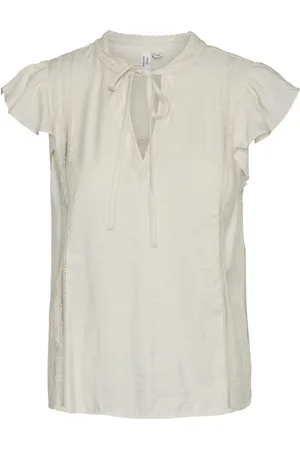 VERO MODA Katinka S/L Top Wvn Birch XS