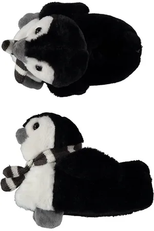 Apollo Kinder dieren pantoffels/sloffen pinguin maat 31-32