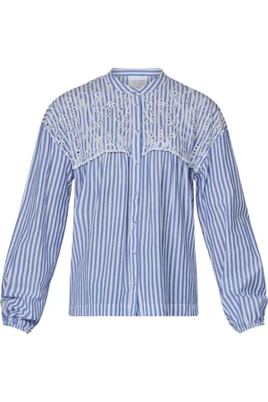 SisterS point Ilua-sh1 - Dames Blouse - White/blue