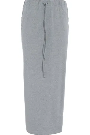 Knit Factory Lily Rok - Dames rok - Midi-rok - Rechte rok - Kokerrok - Met steekzakken - Reikend tot kuithoogte - - S