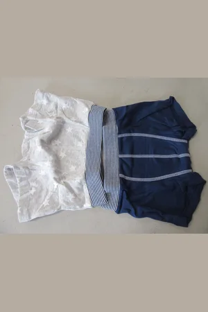 Petit Bateau 2 pack - Jongens - Boxershort - Marine , grijst met ster - 12 jaar 152