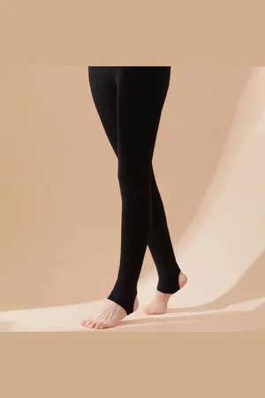 Merkloos Fleece panty by Belleze - Warme panty S/L - Gevoerde thermo panty met fleece - - Zonder voet - 325g